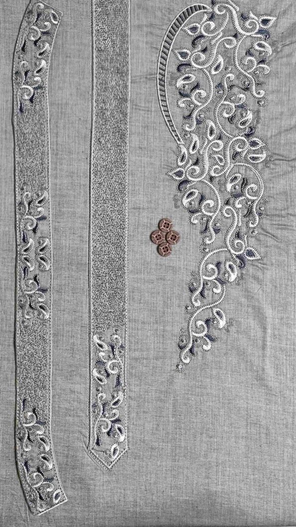 Shambray Cotton, Cotton Kurta, Embroidered Kurta