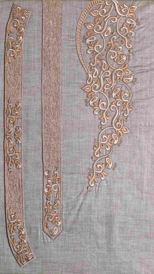 Shambray Cotton, Cotton Kurta, Embroidered Kurta