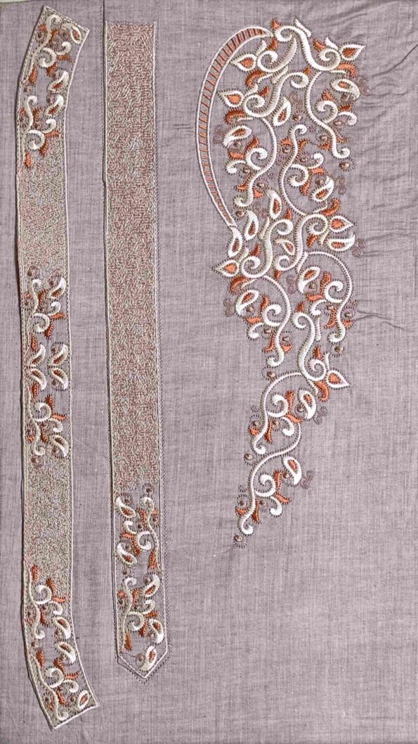 Shambray Cotton, Cotton Kurta, Embroidered Kurta