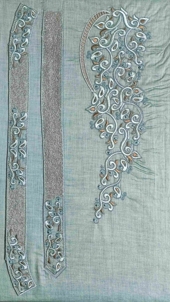 Shambray Cotton, Cotton Kurta, Embroidered Kurta